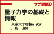 サブ課題D：量子力学の基礎と情報 リンク